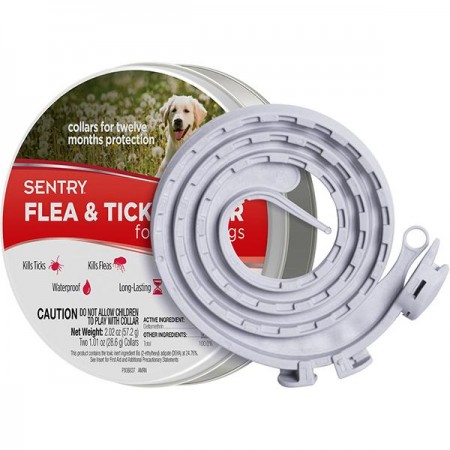 Sentry Flea&Tick Large ошейник от блох и клещей для собак крупных пород 56 см 2 шт (39525)